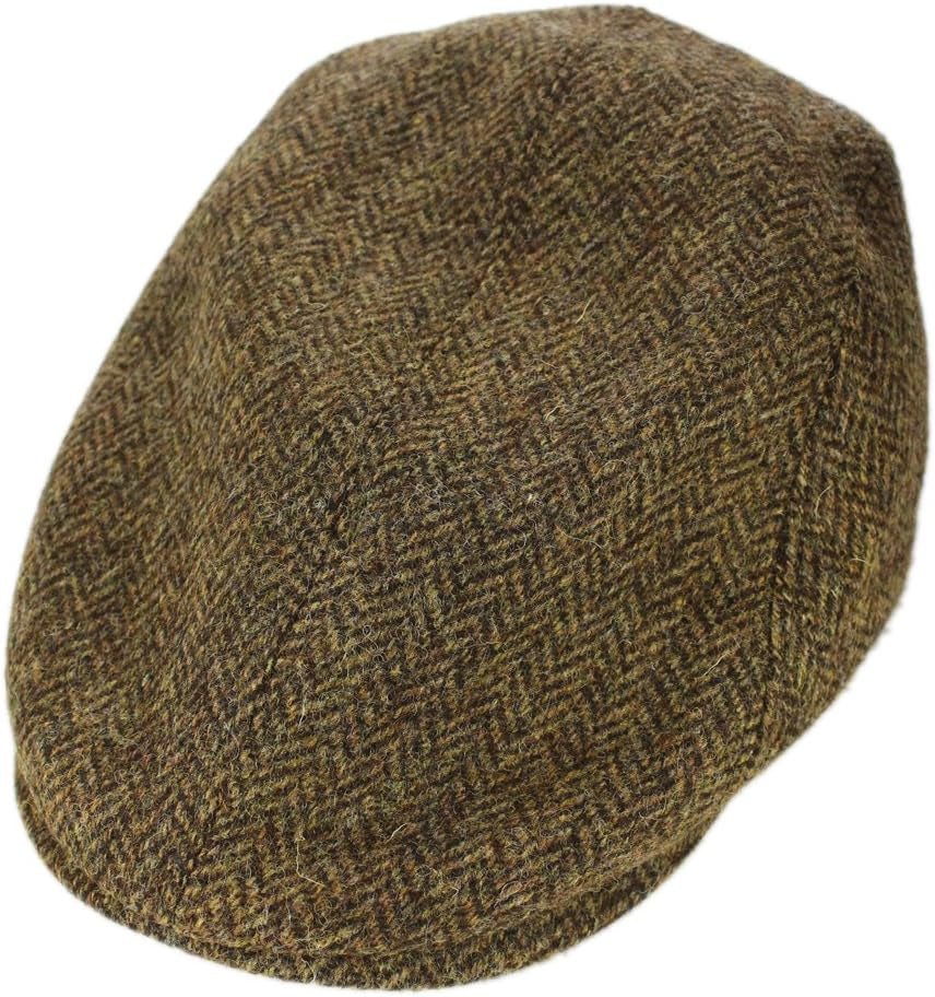 Irish Touring Cap Made in Ireland Fitted Slim Fit Genuine Tweed