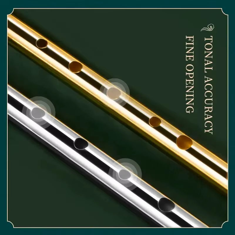 Authentic Irish Whistle Flute C/D Key Tin Penny Whistle with 6 Holes Perfect Traditional Irish Music Musical Instrument