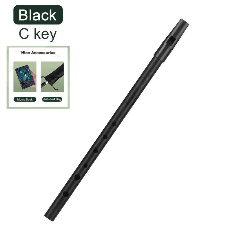 Authentic Irish Whistle Flute C/D Key Tin Penny Whistle with 6 Holes Perfect Traditional Irish Music Musical Instrument