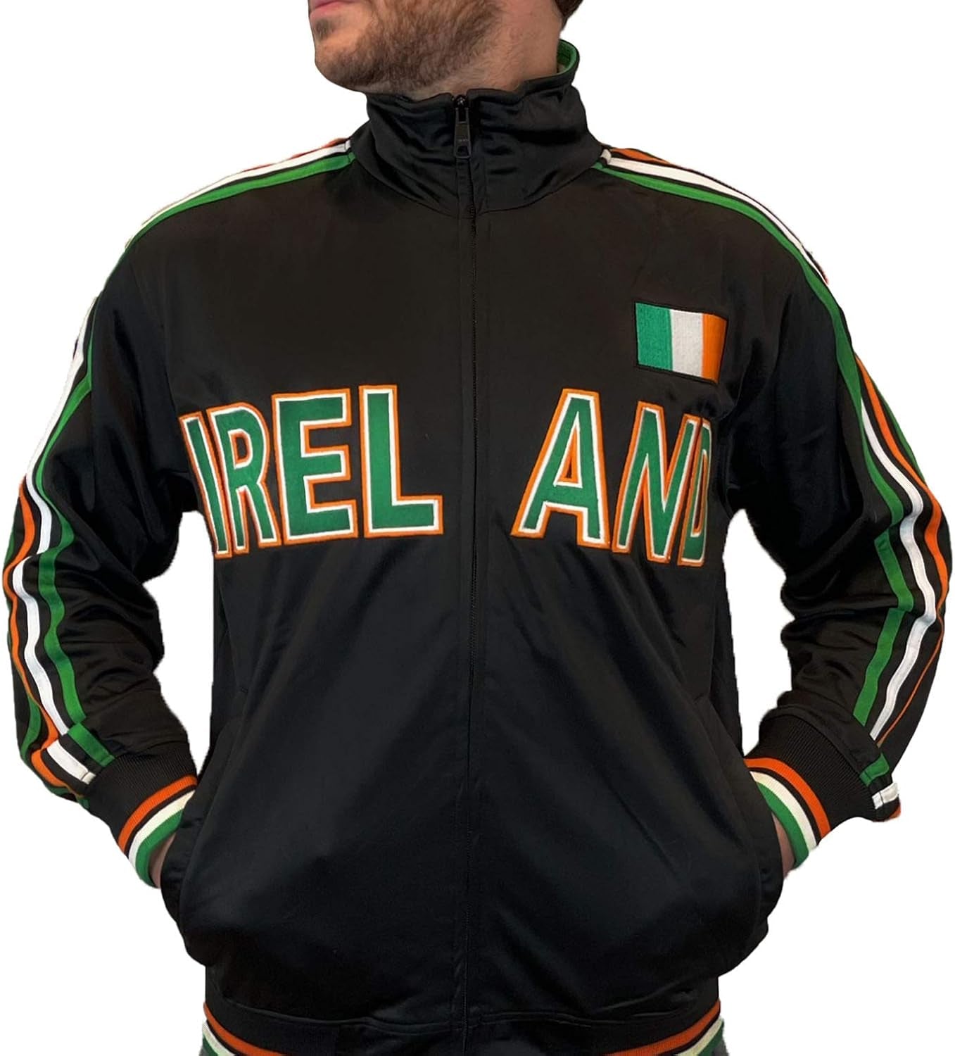 Men'S Ireland Track Jacket M Black